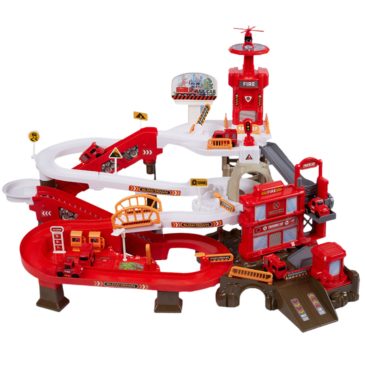 Fire Station Rescue Vehicle Playset