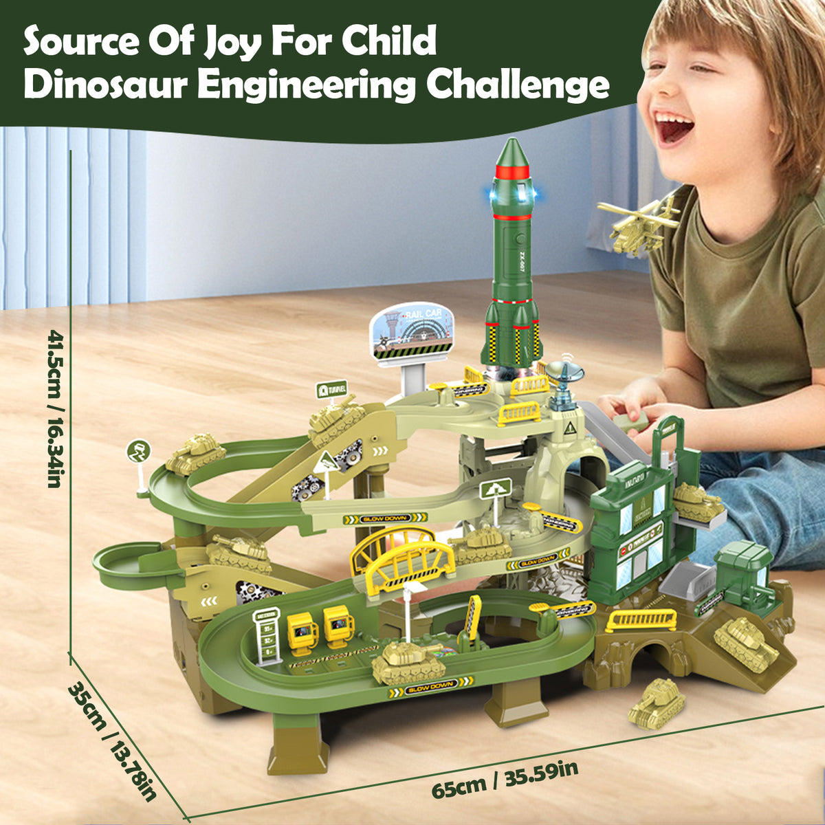 Rocket Base Vehicle Adventure Playset