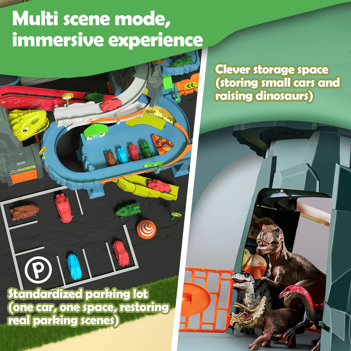 Dinosaur Volcano Adventure Track Set