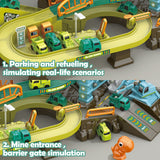 Dinosaur Adventure Parking Garage Track Set