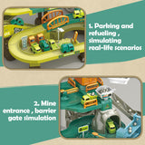 Dinosaur Adventure Parking Garage Track Set