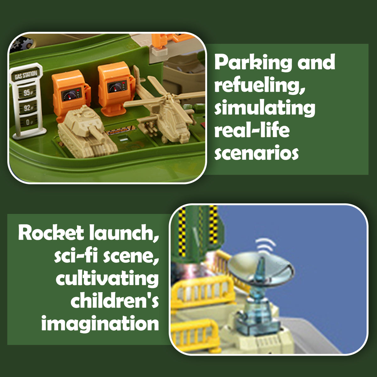 Rocket Base Vehicle Adventure Playset