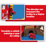 Fire Station Rescue Vehicle Playset