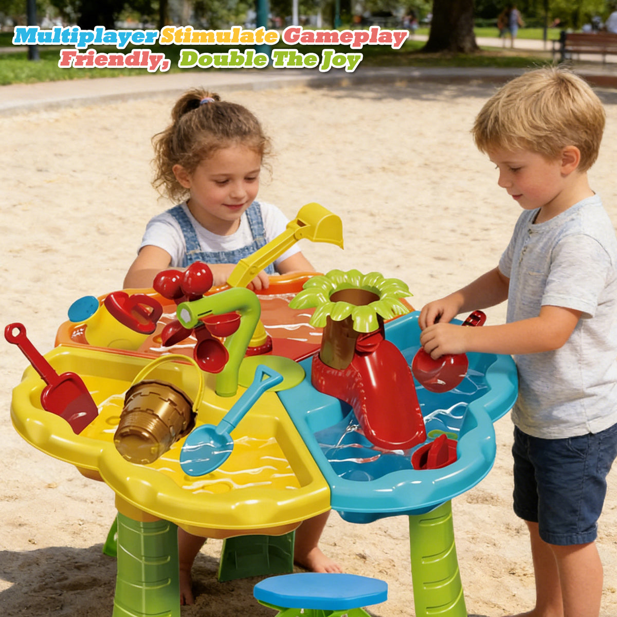 Dual-Sided Water and Sand Activity Table