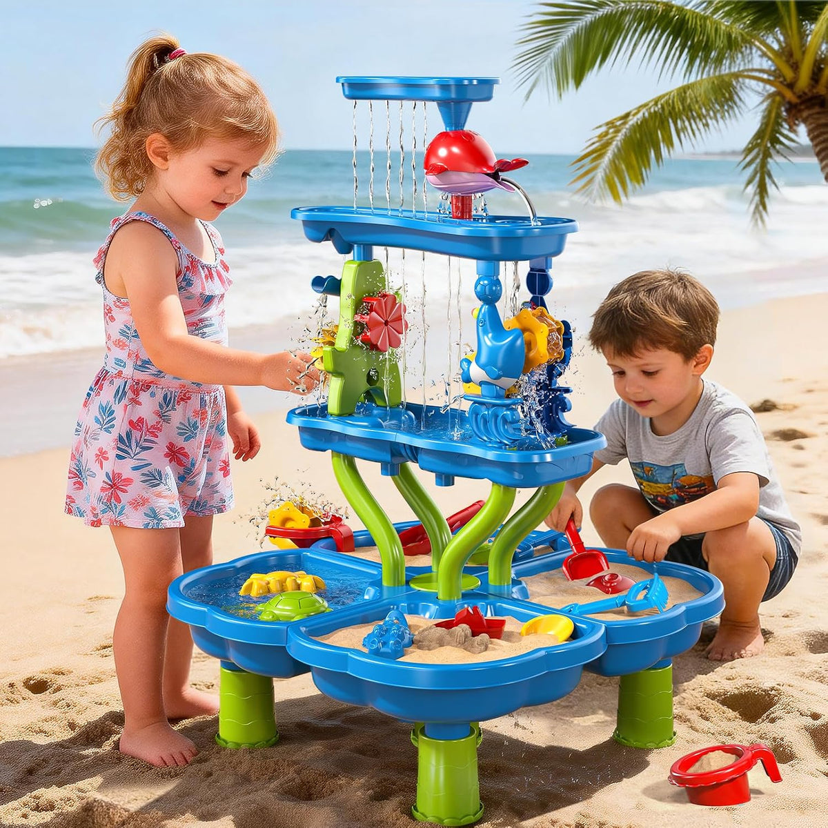 Multi-Level Water and Sand Activity Table