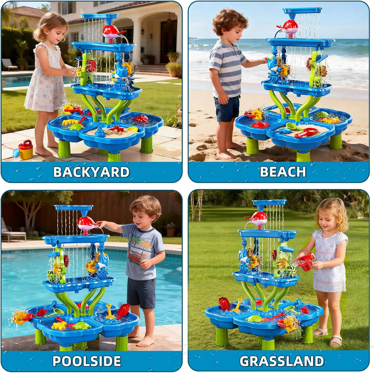 Multi-Level Water and Sand Activity Table