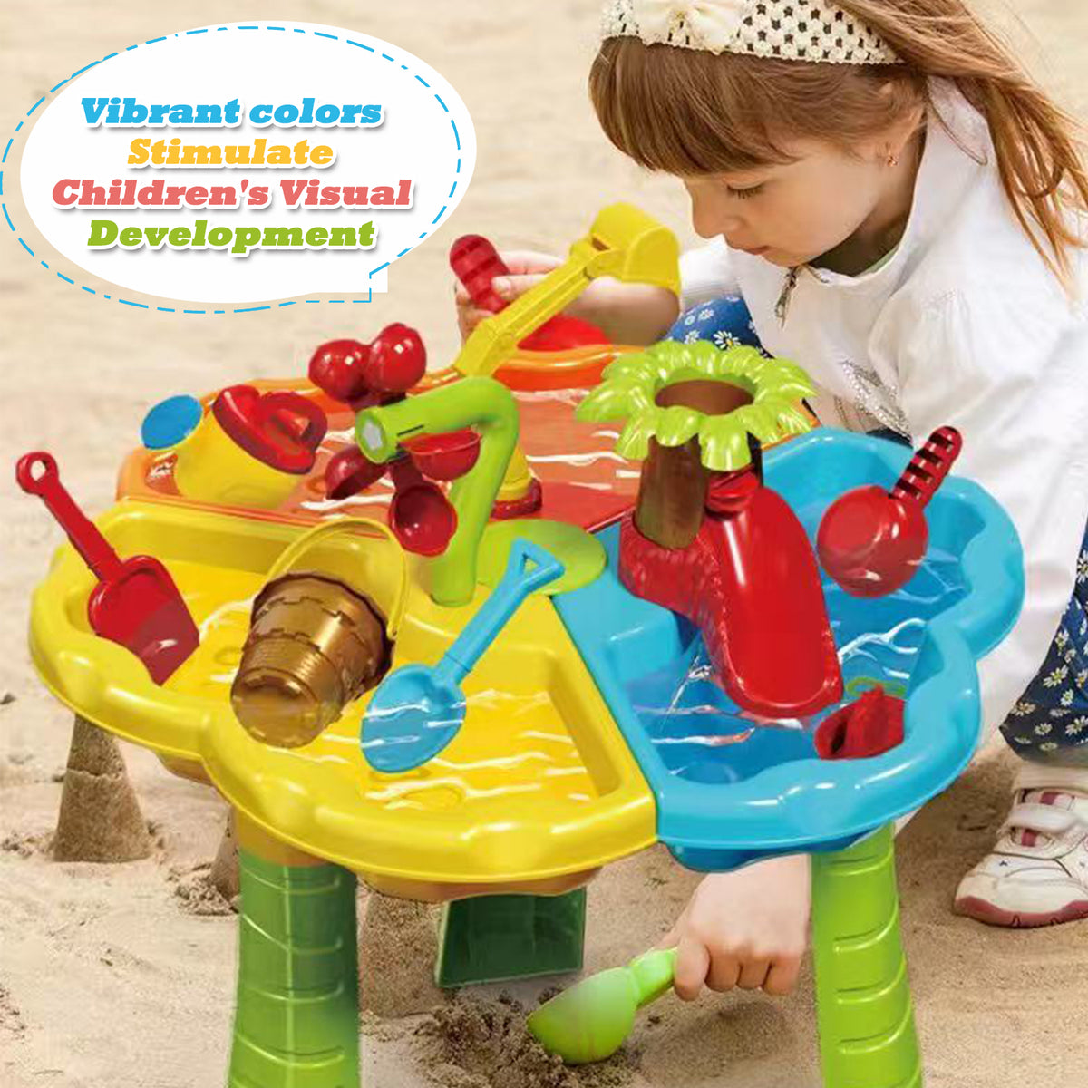 Dual-Sided Water and Sand Activity Table