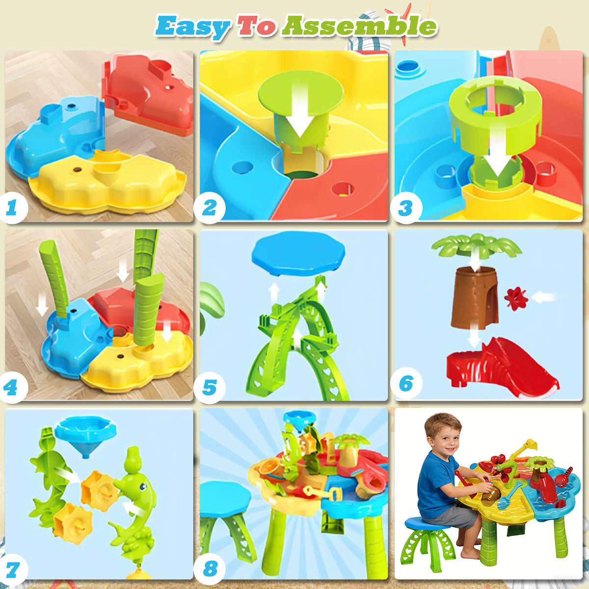 Dual-Sided Water and Sand Activity Table