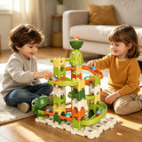 Marble Run Building Blocks Toys for Kids Play Games, 60 Piece marble track Race Playset, Great Creative STEM Toy, Puzzle Construction Game Set for 3 4 5 6 7 8 Year Old Boys Girl