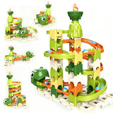 Marble Run Building Blocks Toys for Kids Play Games, 60 Piece marble track Race Playset, Great Creative STEM Toy, Puzzle Construction Game Set for 3 4 5 6 7 8 Year Old Boys Girl