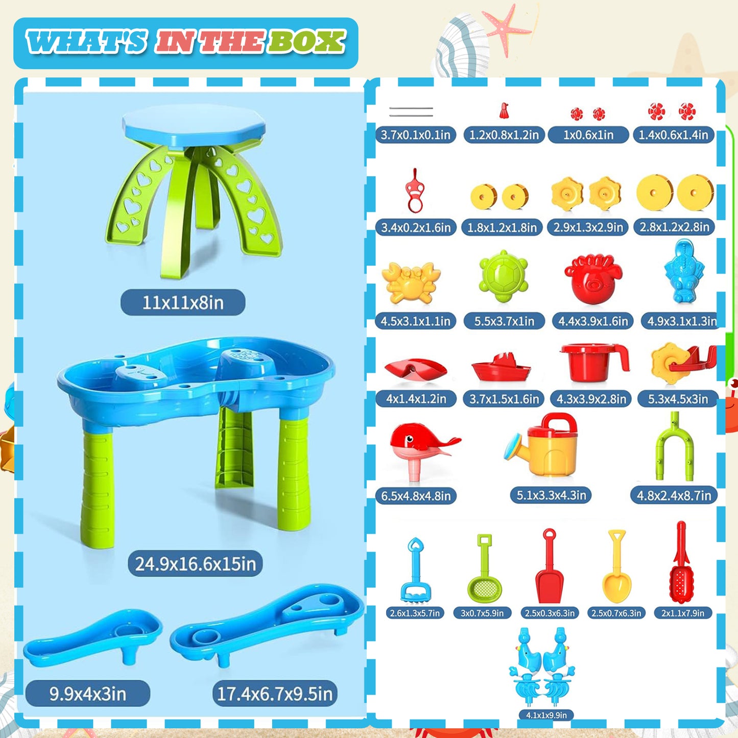 Kids Outdoor Water Play Table for Summer Fun
