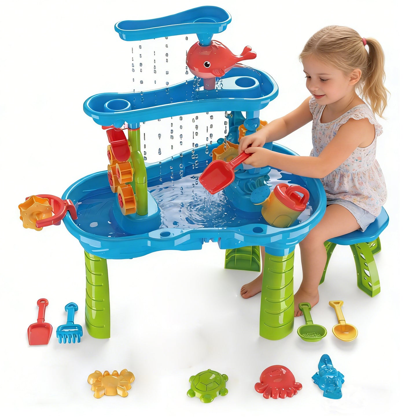 Kids Outdoor Water Play Table for Summer Fun